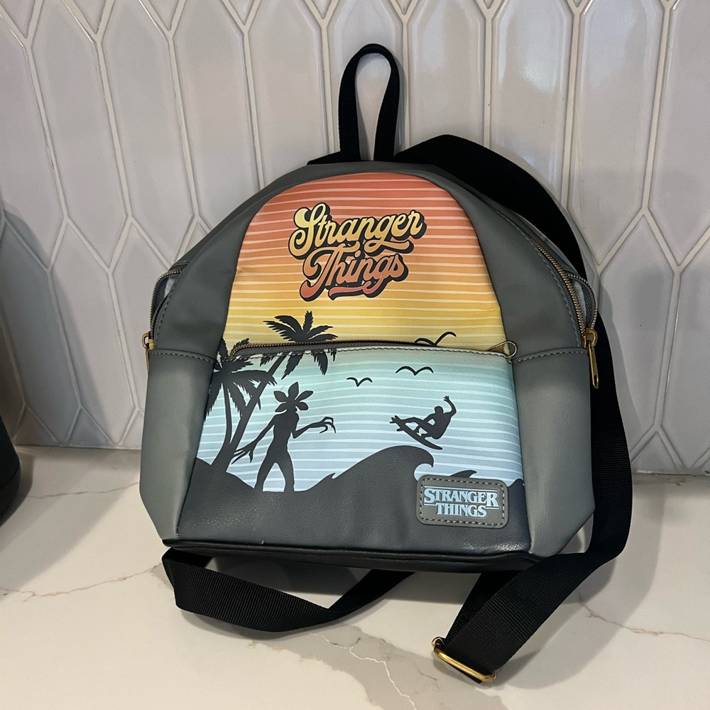 Stranger Things pleather backpack